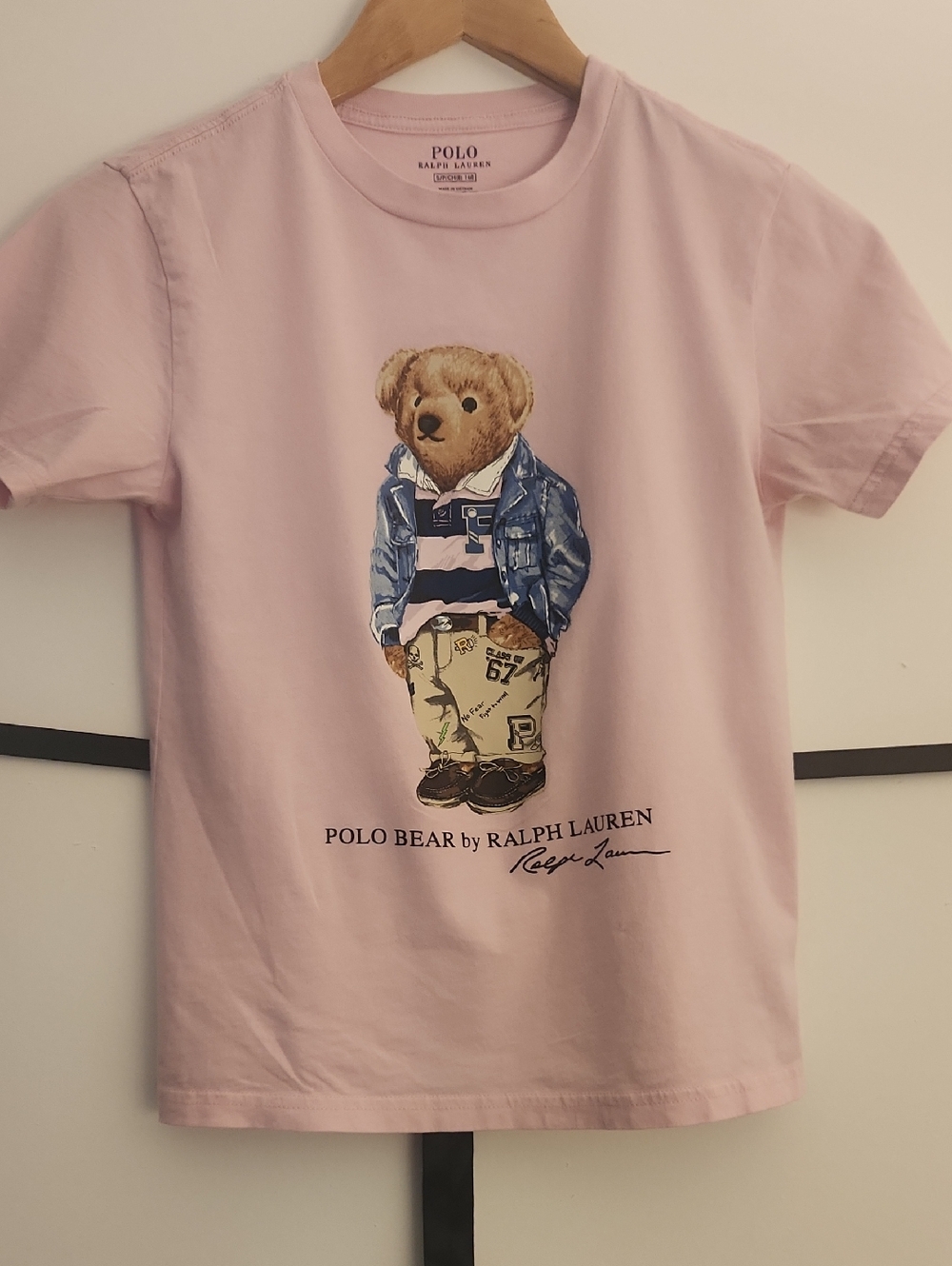 Ralph Lauren Light Pink Polo Bear Graphic Tee